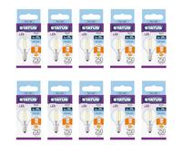 Status 2w = 25w = 270 lumens - Filament LED - Round - SES - Clear - Day Light - 1 pk Box - in White CDU