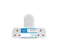 3 Way Cable Free Socket - White