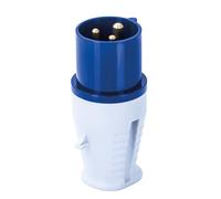Status 3Pin Weatherproof Connector Plug, 3Pin Blue Industrial Plug, 16amp, Perfect for Camping Caravan, Motorhome, IP44, for Construction Sites, Campervan, 16AP1PK10