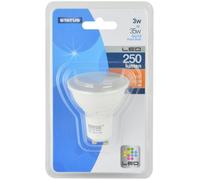 Status 3SLGU10B14 GU10 3 W LED Light Bulbs, Cool White