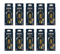 Status 4.5w = 380 lumens Antique - ST64 Pear - ES - Golden - LED Filament - 1 pk Box - in White CDU