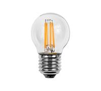 Status International Round Filament LED 4W 470 Lum Clear Edison Screw Warm White