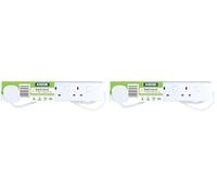 Status 4 Gang Individually Switched Extension Socket with Neon Indicator (Pack of 2)