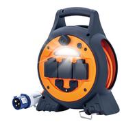 Status 5-in-1 15M Cable Reel, 3 Sockets, USB-A & USB-C Ports, 25A RCD, 10A Circuit Breaker, IP44 Weatherproof ? Ideal for Camping, Caravans, Motorhome