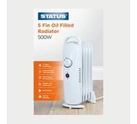 Status 500W Oil Filled Radiator One Size