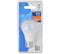 Status 5w = 40w = 470 lumens LED - A60 GLS - B22 - PA - Pearl - Warm White - 1 pk Box - in White CDU