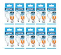 Status 5w = 40w = 470 lumens LED - Round - E14 - PA - Pearl - Day Light - 1 pk Box - in White CDU