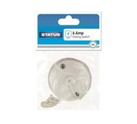 Status 6 amp - Ceiling Switch - Pull Cord - 2 way - White