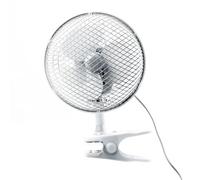 Status 6" White Clip On Fan - 2 Speed Settings