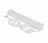 STATUS Multi Plug Extension | 6 Socket Extension Cable | 2m Extension Lead | S6W2MS12