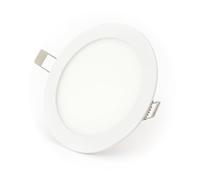 Status 6 W 480 Lm LED Round Panel Light, 12 cm Cool-White Recessed Ceiling Downlight, Pearl Finish for Kitchen Office or Retail, 1 Pack (6SLP120MMCW1PK6)