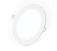 Status 6 W 480 Lm Round LED Panel Light 12 cm Daylight 6500 K Pearl Recessed Ceiling Downlight for Kitchen Office, 1 Pack (6SLP120MMDL1PK6)