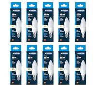 Status 7.5w = 60w = 806 lumens LED - Candle - E14 - PA - Cool White - 1 pk Box - in White CDU