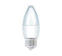 Status 7.5w = 60w = 806 lumens LED - Candle - E27 - PA - Pearl - Warm White - 1 pk Box - in White CDU