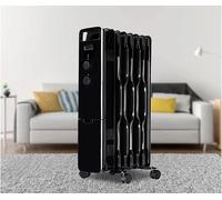Status 7 Fin Oil Filled Radiator 1500w Black 3 Heat Settings - OFHB7-1500W1PKB
