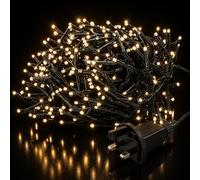 Status 720-LED Warm White Cluster Lights, 9.3 m Lit on 10 m Cable, 8-Mode Indoor-Outdoor String for Trees & Gardens, IP44 (LUDVIKA720MWW6)