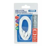 Status 8Pinusb2M 2M 8-Pin Usb Data Transfer & Charging Cable Braided For Iphone