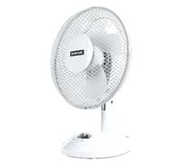 Status Desk Fan - 9-inch Oscillating Portable Fan, 2-Speed Adjustable, White (S9DESKFAN1PKB)