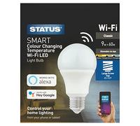 Status 9W Smart WiFi Led Gls Light Bulb Edison Screw Cap