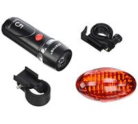 STATUS Bicycle Lights | Bicycle LED Flashlights | Front and Back Lights | 4 x AAA and 2 x AAA Batteries (not included) | SLEDCLS1PKX5