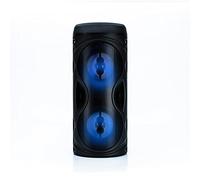 Status Black Portable Wireless Xboom Speaker with Colour changing LED 2x 5W speakers, rechargeable, up to 5 hours play time, compatible with devices supporting Bluetooth [PLSSEBOOMBOX4]