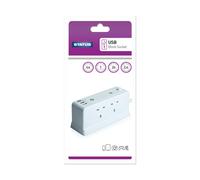 Status Block Design 4-Socket Extension Lead - 1m