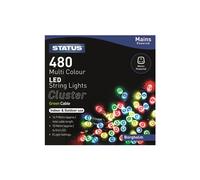 Status Borgholm - 480 - Multi Coloured - LED - Indoor/Outdoor - Mains Powered - Cluster Festive Lights