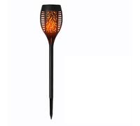 Status Brisbane Outdoor Dancing Flame Solar Light / 12 Centimeter Diameter with 51 LEDs / 72 Black Plastic Stake/Rechargeable Battery Included [Energ