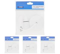 Status Ceiling Pendant Light Fitting, 9-Inch White Bayonet Pendant for Ceiling, Pre-Wired with Cord Grip, Indoor Lighting Fixture, S9INCPB4 (Pack of 4)