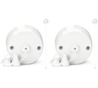 STATUS Ceiling Switch, White, 6A 2 Way Pull Cord Light Switch | Perfect for DIY, Trade, Modern Design, Bathroom Ready, SCS6A2WPB3 (Pack of 2)