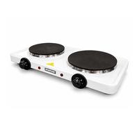 STATUS Colorado Double Hot Plate, 2500W White Electric Stove, Stainless Steel, COLORADO1PKB4