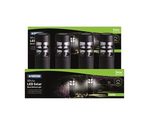 Status Coolah - 7cm - white LED - Solar - Bollard Stake Light - Black