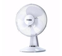 Status S12DESKFAN 12" 3 Speed Oscillating Desk Fan White