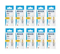 Status Dimmable 4W, E14/SES, Round Filament LED Bulb, Warm White, 10 Pack (4.5SFDRWE14C1B10)