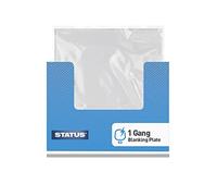 STATUS Electrical Blanking Plate | White 1 Gang Blanking Plate | Single Switch Blanking Plate | SSBPB22