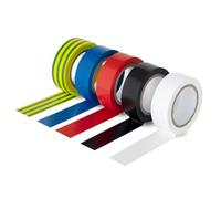 Status Electrical Tape, 10 Meters Insulation, Electrical Insulating Tape, 5 Pack Assorted Colours, S5PKPVCETX6