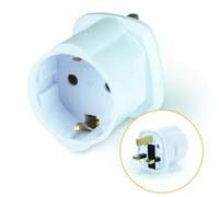 Status European to UK Power Adaptor, EU to UK Travel Adapter for Visitors, White, Pack of 1 (EUTOUKVISB112)