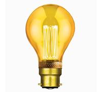 Status Filament LED Bulbs [Pack of 12] Type:GLS (Extra Warm White 1800k) 2w / Non-Dimmable/Cap: B22 / Golden Antique Finish / 15000 Hours/Multipack [2SRLGBC1PKB12]