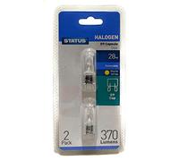 Status G928SHCWF212 G9 Cap Halogen Capsule Bulb with Fuse/ UV Stop, Pack of 2, Clear