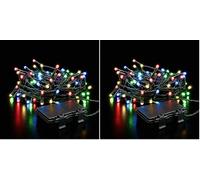 Status Graz String Lights | 200 LED Multi Colour Light Chain with 6 Hour Timer | 16.3 Meter Cable Length (0.4m to First Light) | Indoor & Outdoor Party Lights Battery Operated | GRAZ200BTMC6