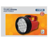 Status High Power 13 LED Lantern Torch - Red/Black, Battery Powered (SLEDREDLANT1PKB2)
