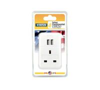 Status Intercontinental USB Travel Adaptor (3 Pack) S2USBPTINTER1PK3