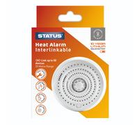 STATUS Interlinkable Heat Alarm | Home Heat Alarm | Heat Detector including Batteries | SIHA1PKB4