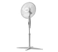 Status IONOS 16" Standing Pedestal Fan, 3 Speed with Adjustable Angle & Height, Powerful Breeze for Home & Office, White (ION16STANDFN1PB)