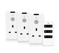 STATUS IONOS Remote Control Socket, White, Pack of 3 | Remote Control Plug UK, IONREMSOC3PK10