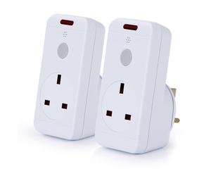STATUS IONOS Remote Control Socket | White Remote Control Plug UK | Pack of 2 | IONREMSOC2PK10