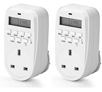 Status: IONOS Timer Switch | 7 Day Digital Timer Light Switch | White UK Plug | ION7DDT10 | Digital (Pack of 2)