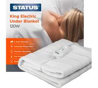 Status King Electric Blanket | 120W 3 Heat Setting Electric Under Blanket | KEB