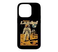 Status Landed Astronaut Moon Landing Lunar Retro Sci-Fi Art Case for iPhone 14 Pro
