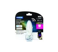 Status LED Bayonet Cap (Colour Changing Temperature) - 5.5watt (40watt) 407 Lumens - Candle - PA - Pearl - Dimmable via App - Smart WiFi - 40SSLCCCTBCB18